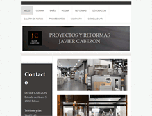 Tablet Screenshot of javiercabezon.com